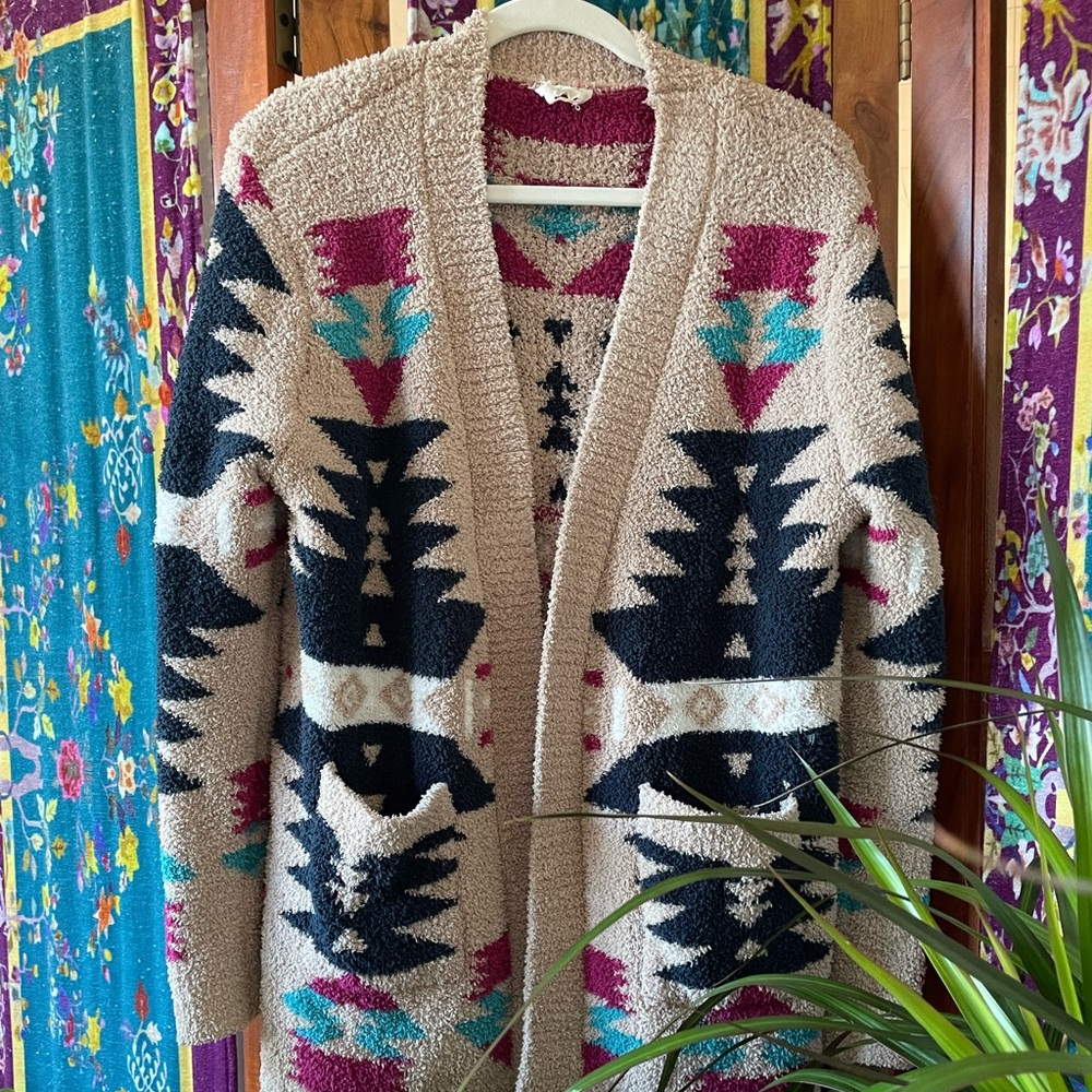 Francesca’s Harper Heritage Aztec Sweater - S